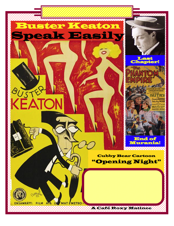 Speak Easily Matinee Poster