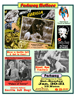 White Gorilla Matinee Poster